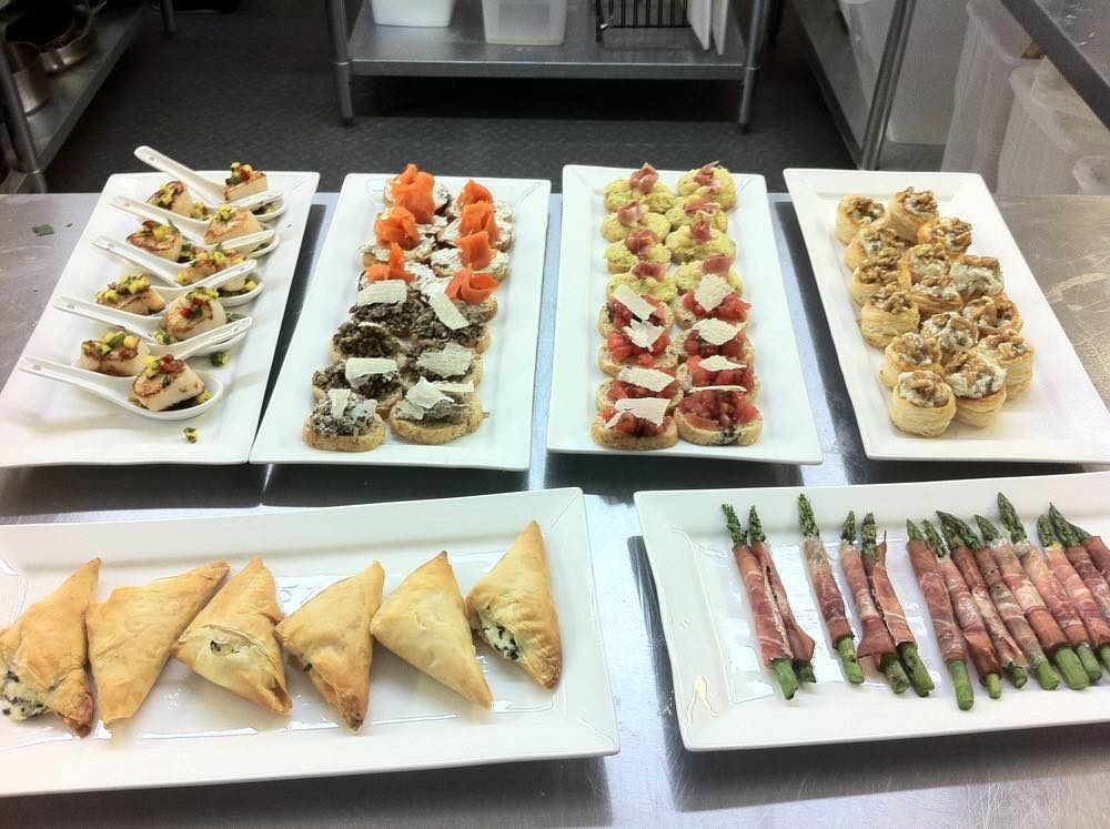 Food on display at the Collingwood Cooking Academy kitchen