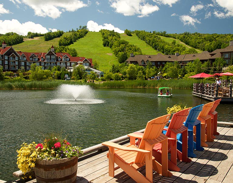 Visiting The Mill Pond is one of the top things to do in Blue Mountain Village in summer